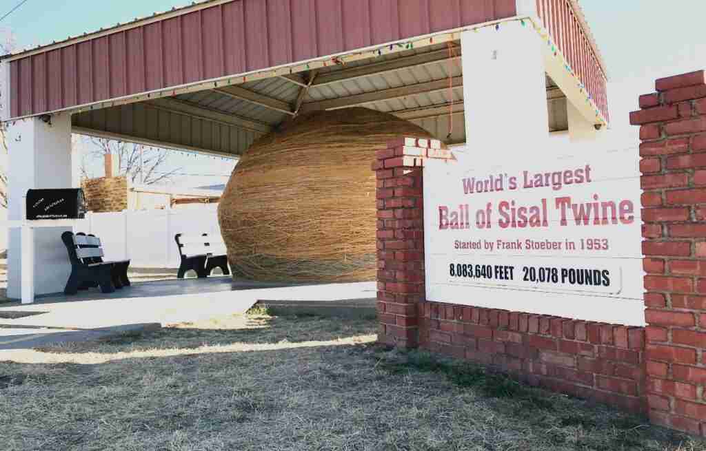 World's Largest Ball of Sisal Twine in Cawker City, Kansas