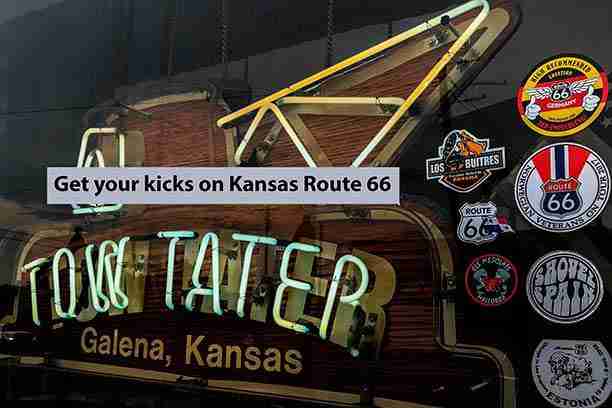 Route 66 in Kansas Pinterest title