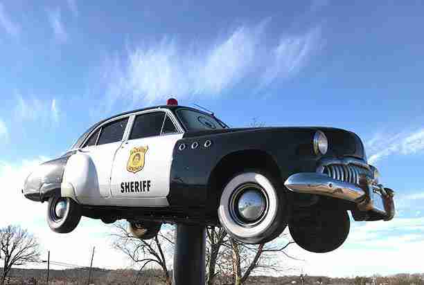 The Sheriff welcomes you to Kansas Route 66