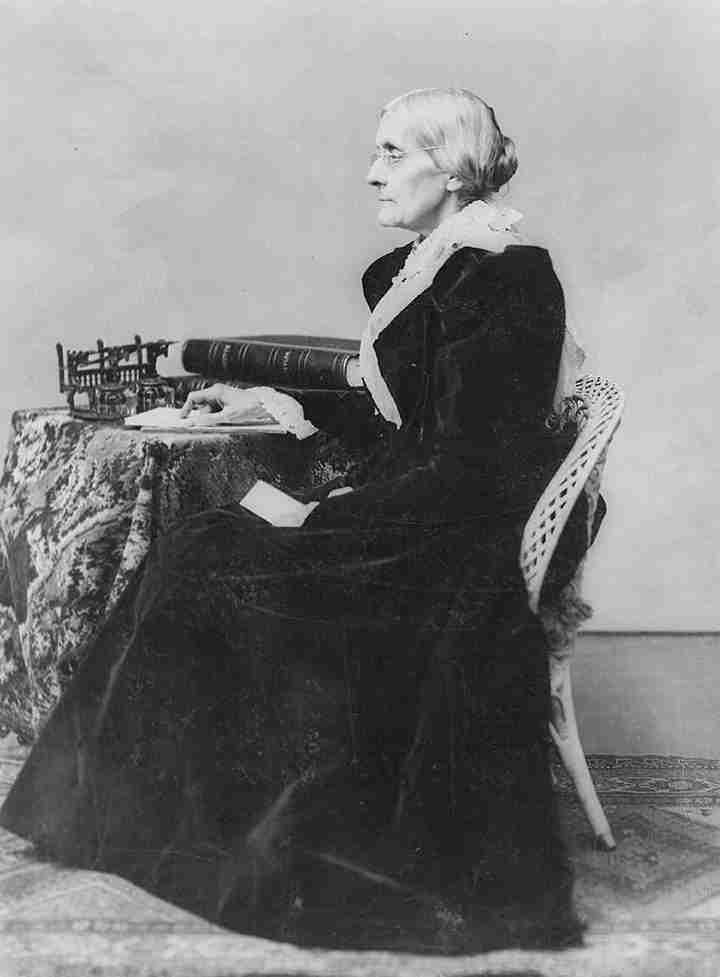 Susan B. Anthony, one of the famous Kansas women