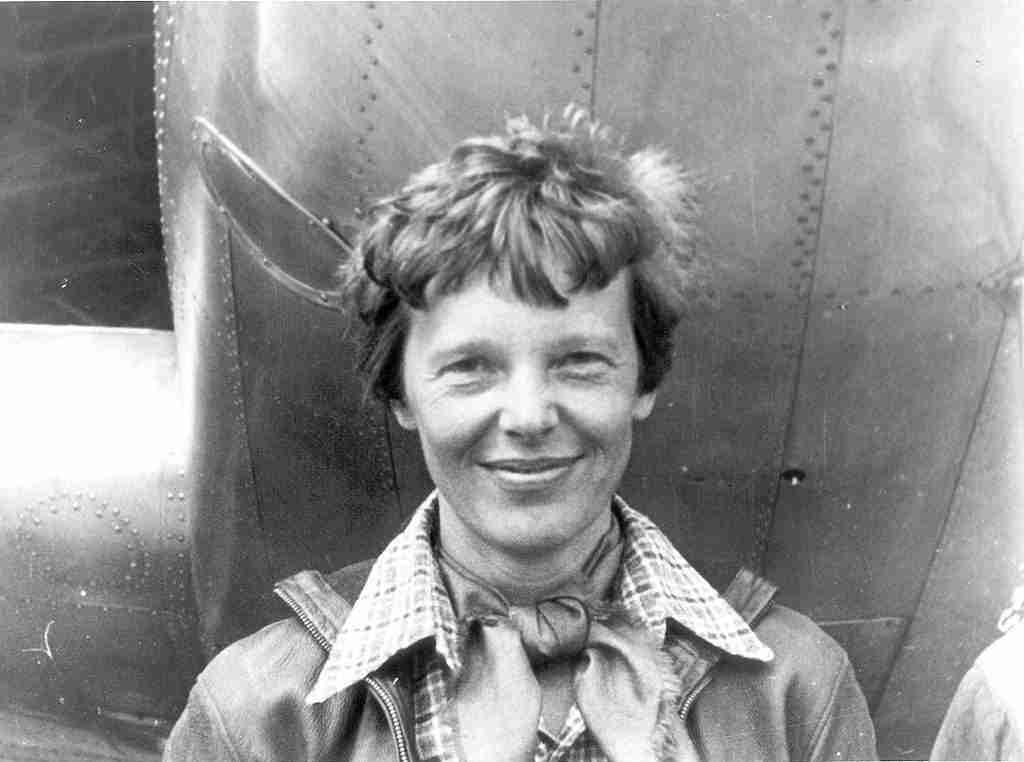 The most famous of Kansas women, Amelia Earhart