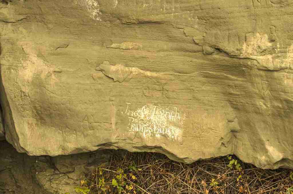 Additional names on Pompeys Pillar in Montana