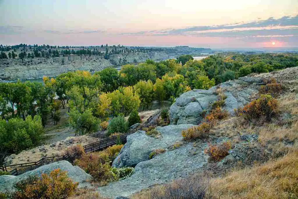 View from Pompeys Pillar